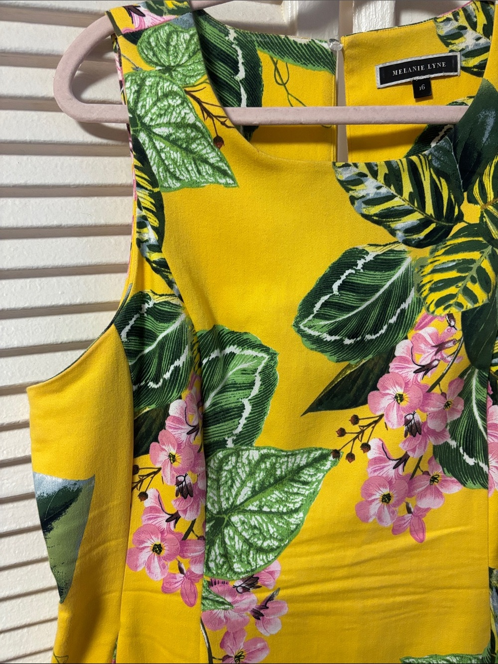 Yellow Floral A-Line Mini Dress